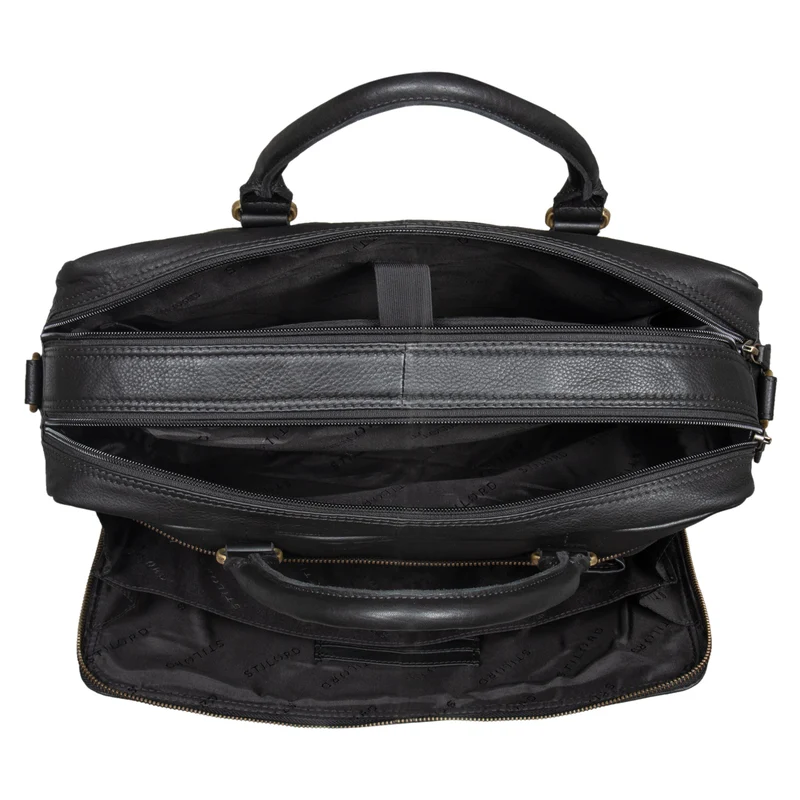 "Isaac" Leder Businesstasche Vintage