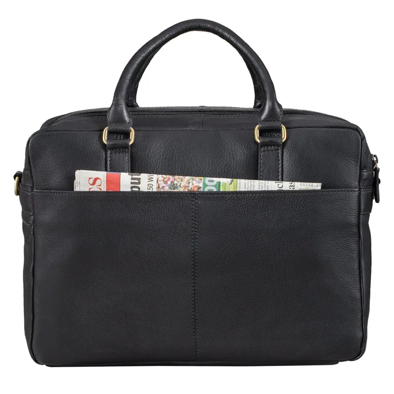 "Isaac" Leder Businesstasche Vintage