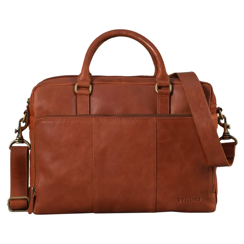 "Isaac" Leder Businesstasche Vintage