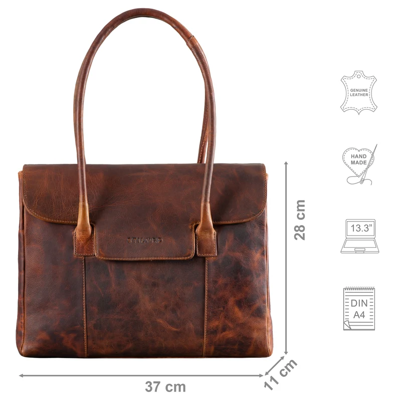 "Carrie" Handtasche Shopper Damen Leder Umhängetasche