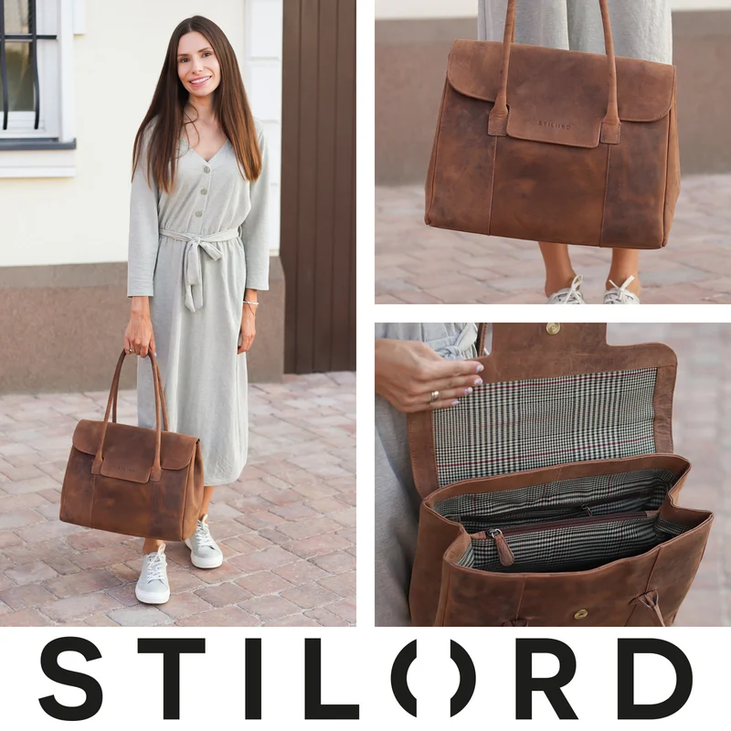 "Carrie" Handtasche Shopper Damen Leder Umhängetasche