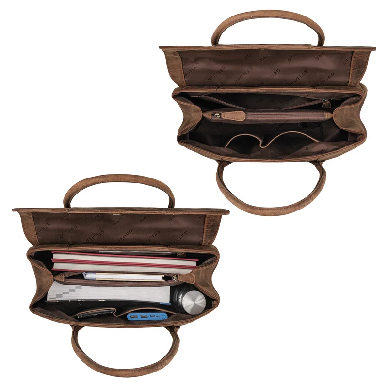 "Carrie" Handtasche Shopper Damen Leder Umhängetasche