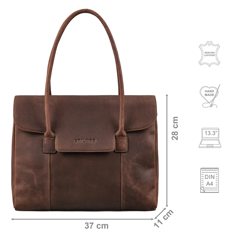 "Carrie" Handtasche Shopper Damen Leder Umhängetasche