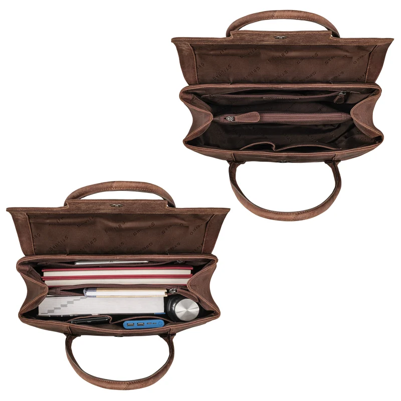 "Carrie" Handtasche Shopper Damen Leder Umhängetasche