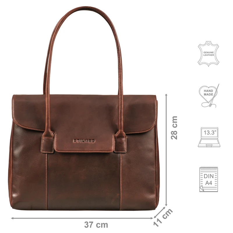 "Carrie" Handtasche Shopper Damen Leder Umhängetasche