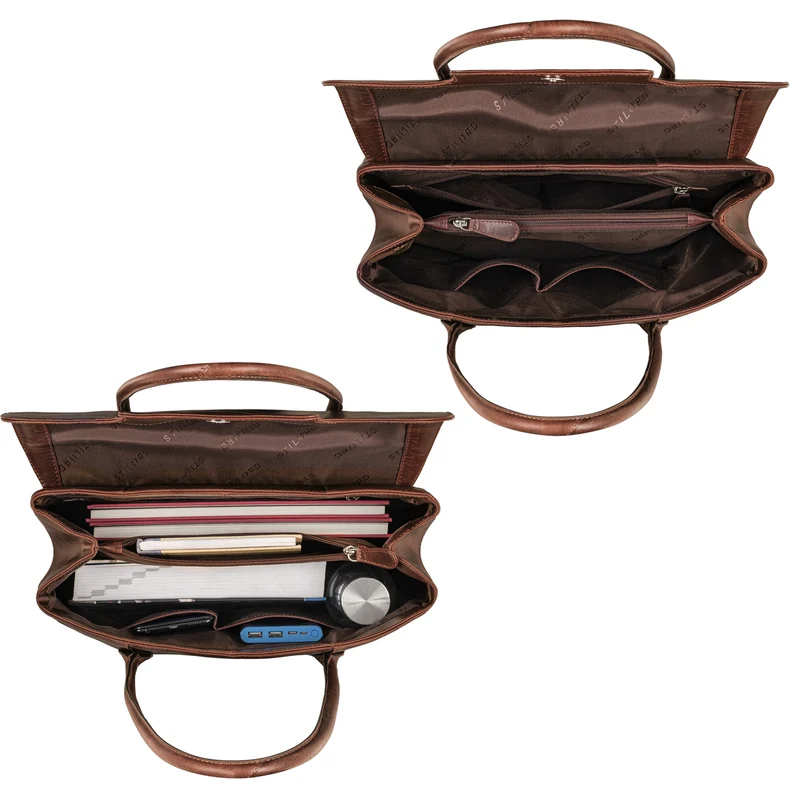 "Carrie" Handtasche Shopper Damen Leder Umhängetasche