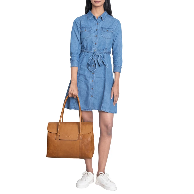 "Carrie" Handtasche Shopper Damen Leder Umhängetasche