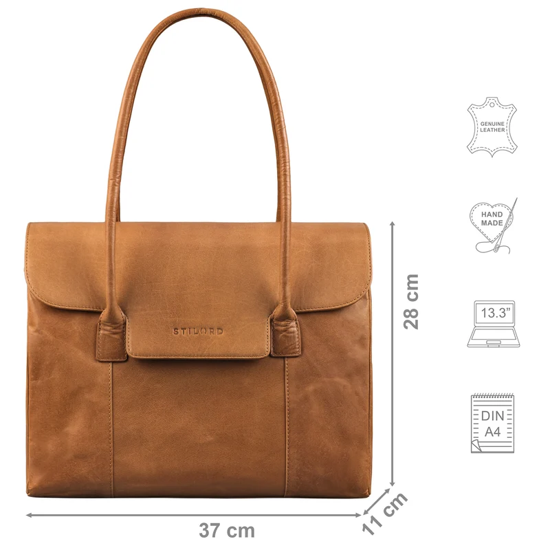 "Carrie" Handtasche Shopper Damen Leder Umhängetasche