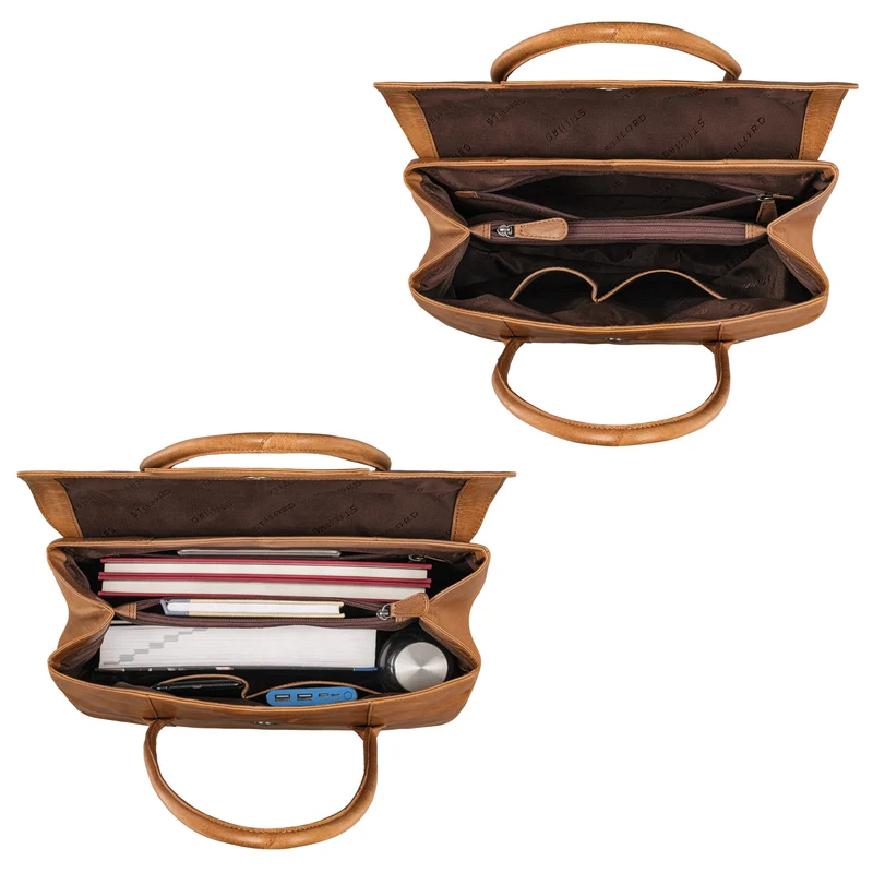 "Carrie" Handtasche Shopper Damen Leder Umhängetasche
