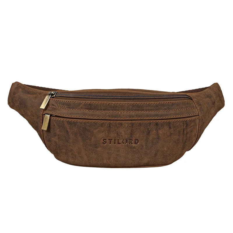 "Lormeva" Gürteltasche Leder Cross-Body Tasche