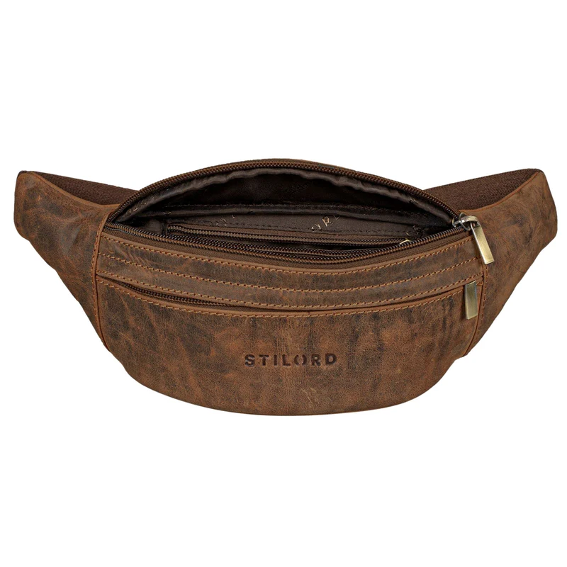 "Lormeva" Gürteltasche Leder Cross-Body Tasche