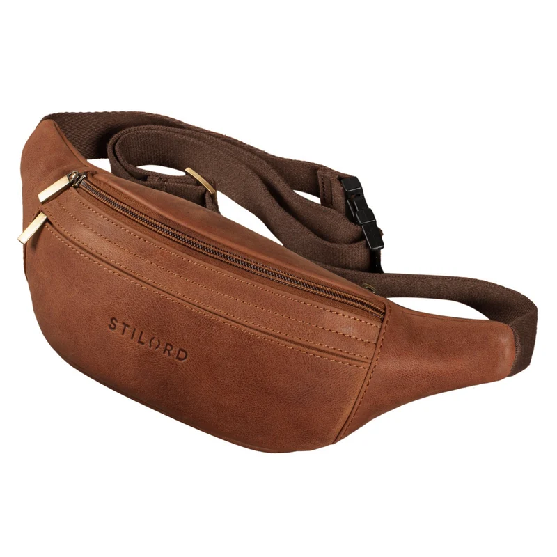 "Lormeva" Gürteltasche Leder Cross-Body Tasche
