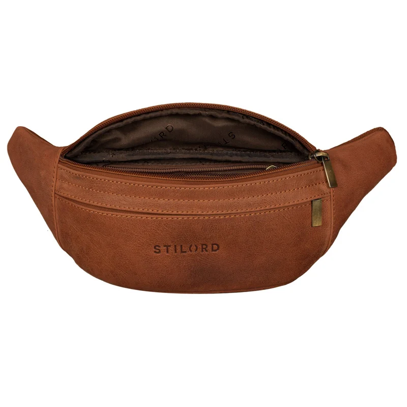"Lormeva" Gürteltasche Leder Cross-Body Tasche