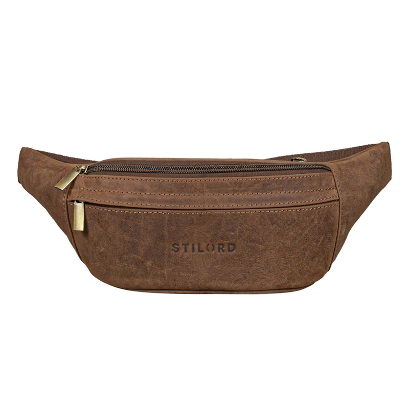 "Lormeva" Gürteltasche Leder Cross-Body Tasche