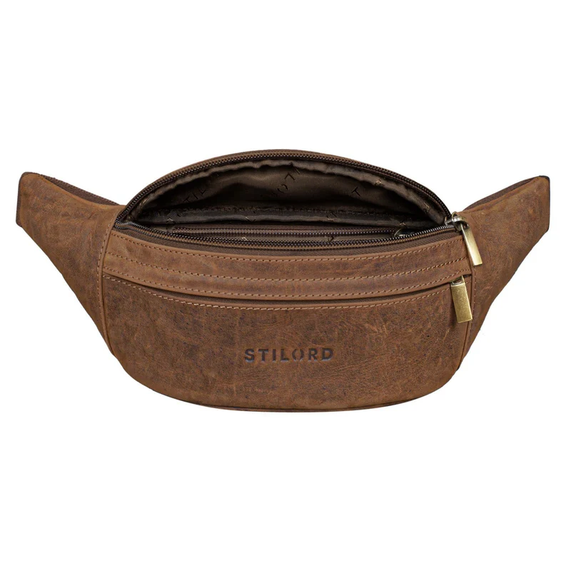"Lormeva" Gürteltasche Leder Cross-Body Tasche