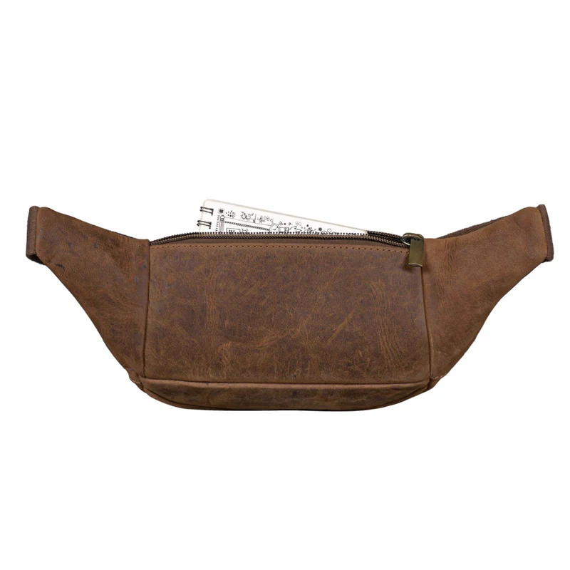 "Lormeva" Gürteltasche Leder Cross-Body Tasche