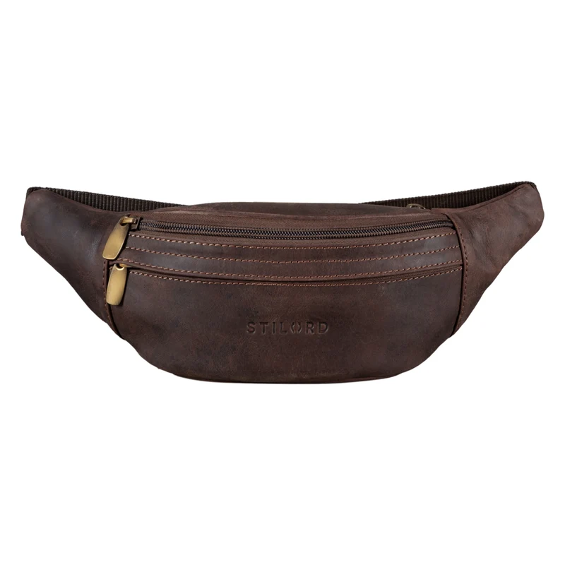 "Lormeva" Gürteltasche Leder Cross-Body Tasche