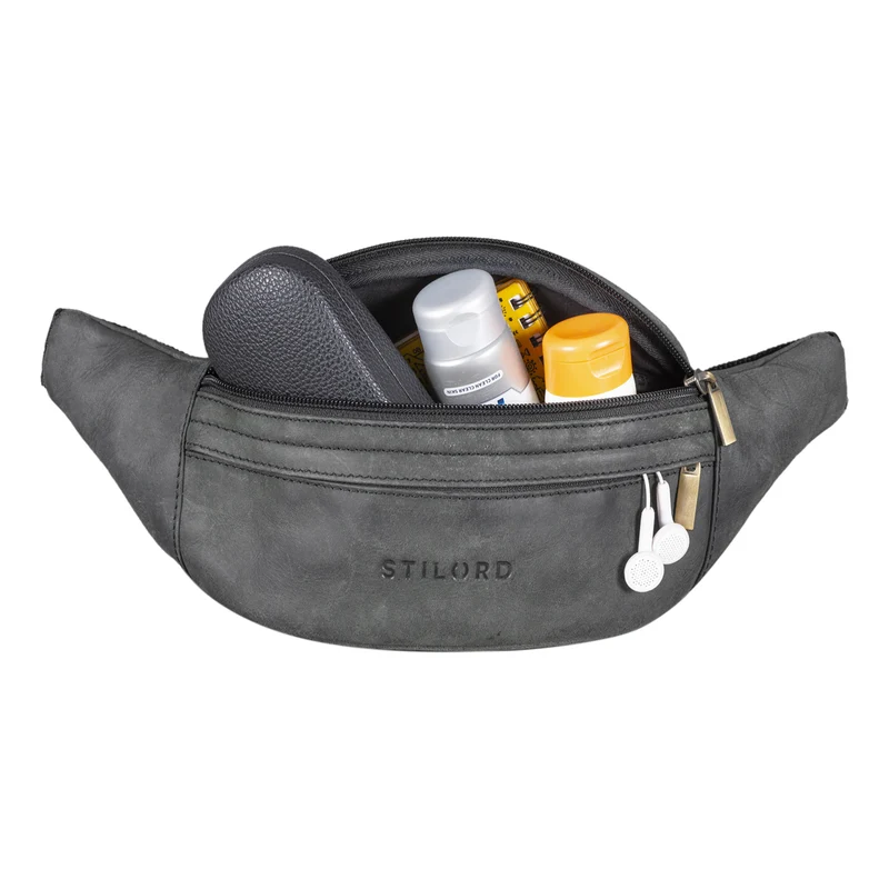 "Lormeva" Gürteltasche Leder Cross-Body Tasche