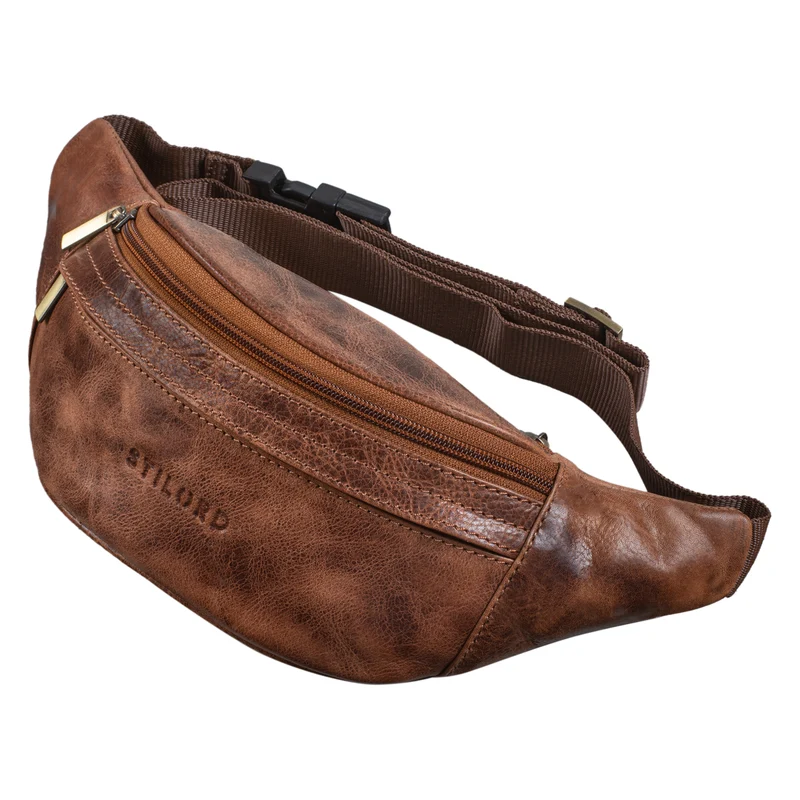 "Lormeva" Gürteltasche Leder Cross-Body Tasche