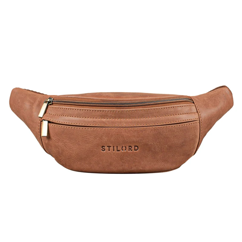 "Lormeva" Gürteltasche Leder Cross-Body Tasche