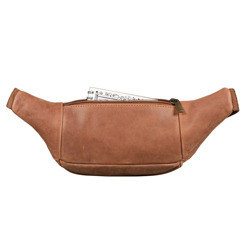 "Lormeva" Gürteltasche Leder Cross-Body Tasche