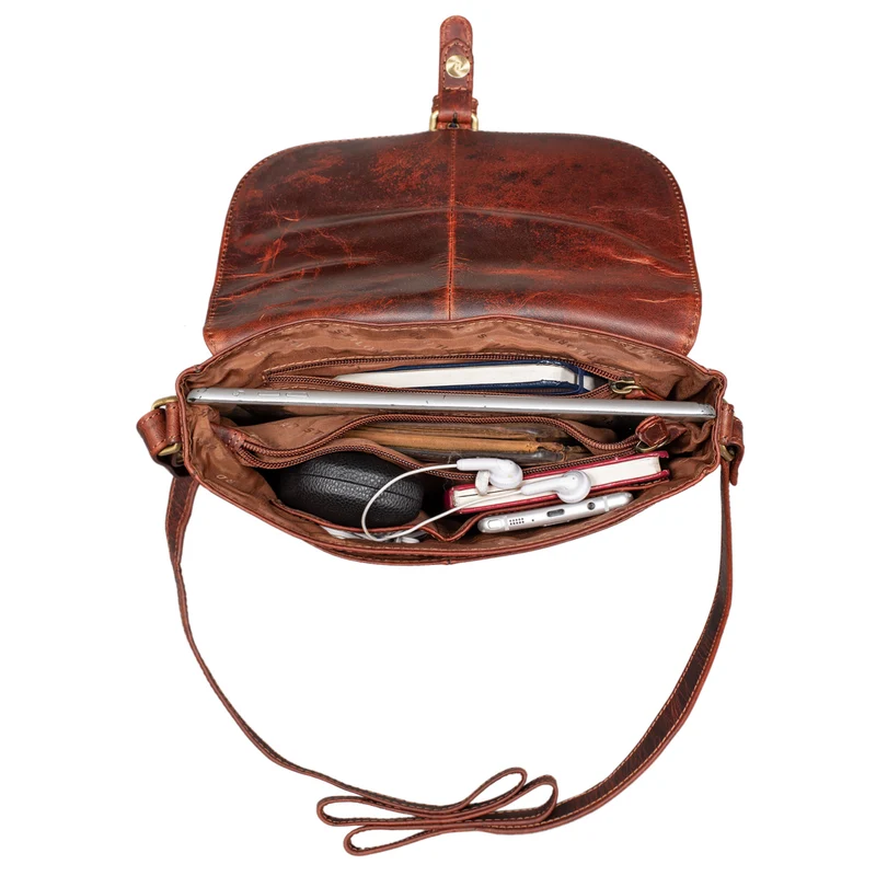 "Leni" Damen Umhängetasche Leder Handtasche