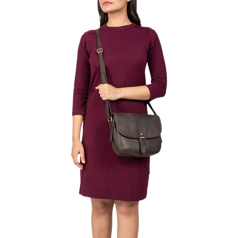 "Leni" Damen Umhängetasche Leder Handtasche