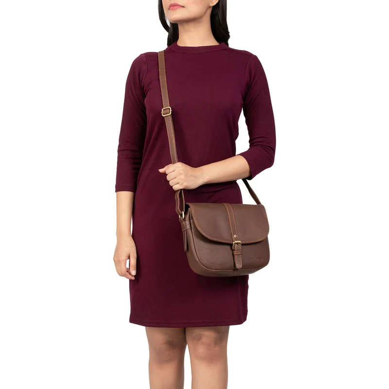 "Leni" Damen Umhängetasche Leder Handtasche