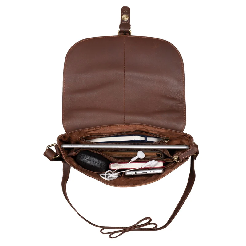 "Leni" Damen Umhängetasche Leder Handtasche