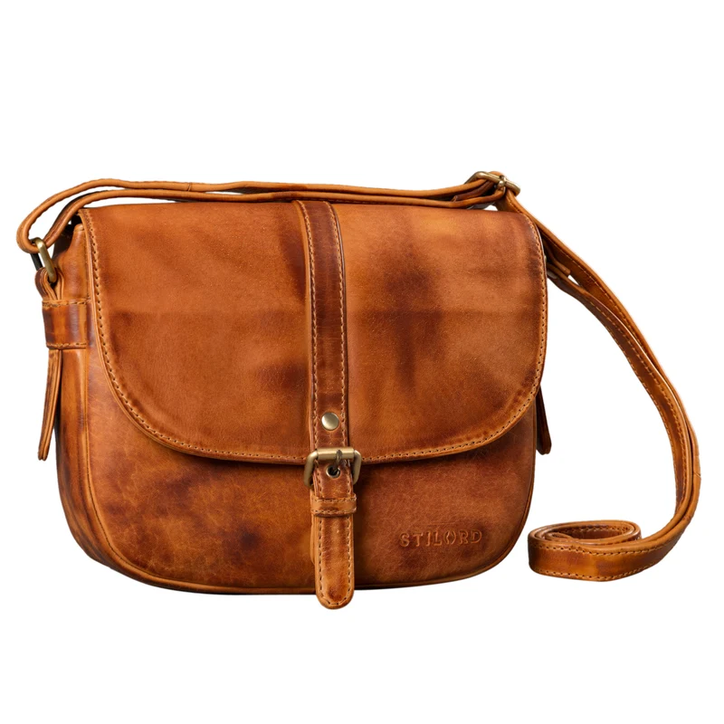 "Leni" Damen Umhängetasche Leder Handtasche