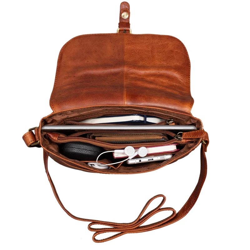 "Leni" Damen Umhängetasche Leder Handtasche