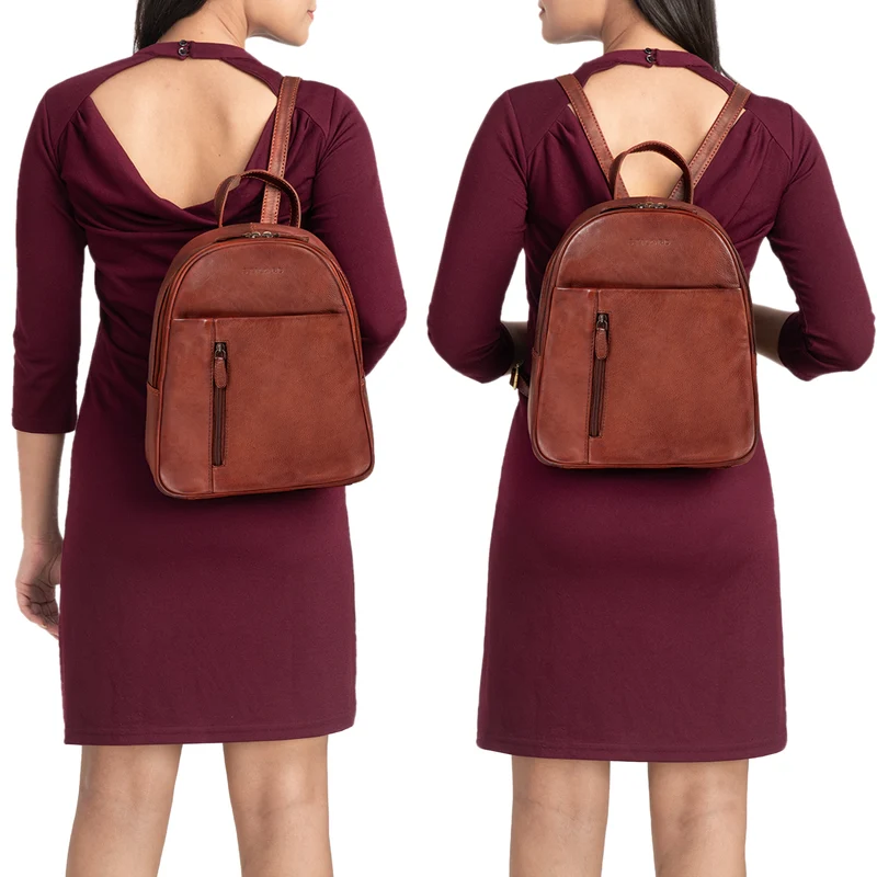 "Hailey" Tagesrucksack Damen Leder