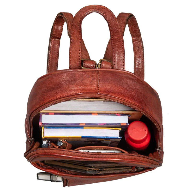 "Hailey" Tagesrucksack Damen Leder