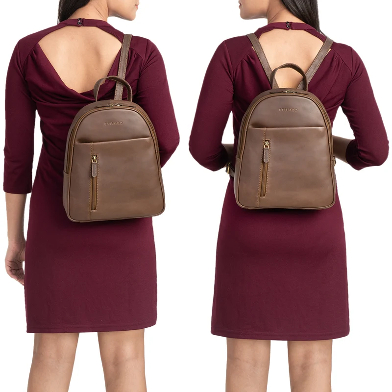 "Hailey" Tagesrucksack Damen Leder