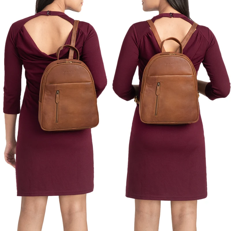 "Hailey" Tagesrucksack Damen Leder