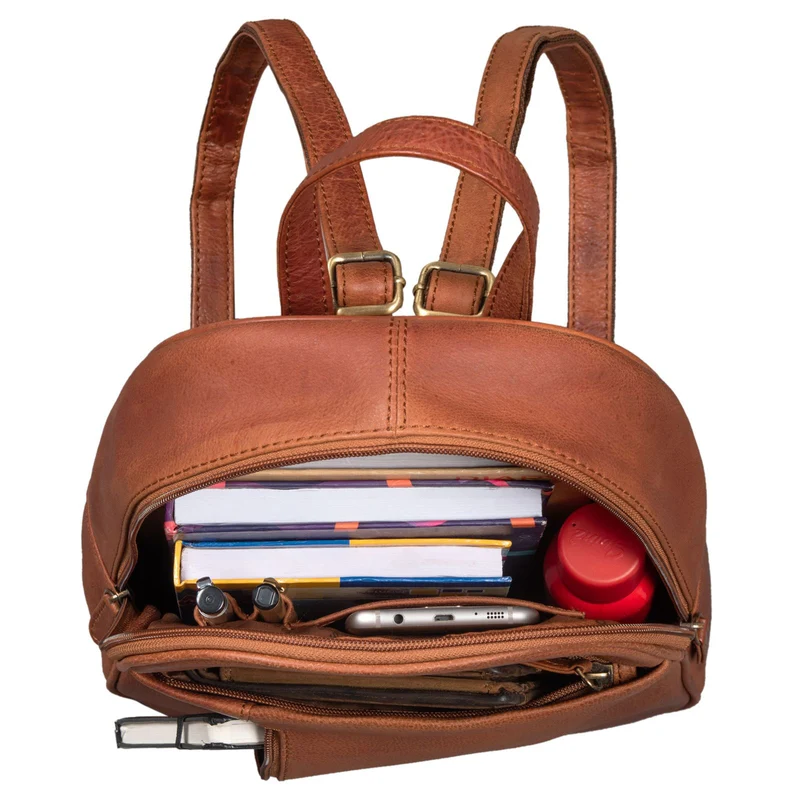 "Hailey" Tagesrucksack Damen Leder