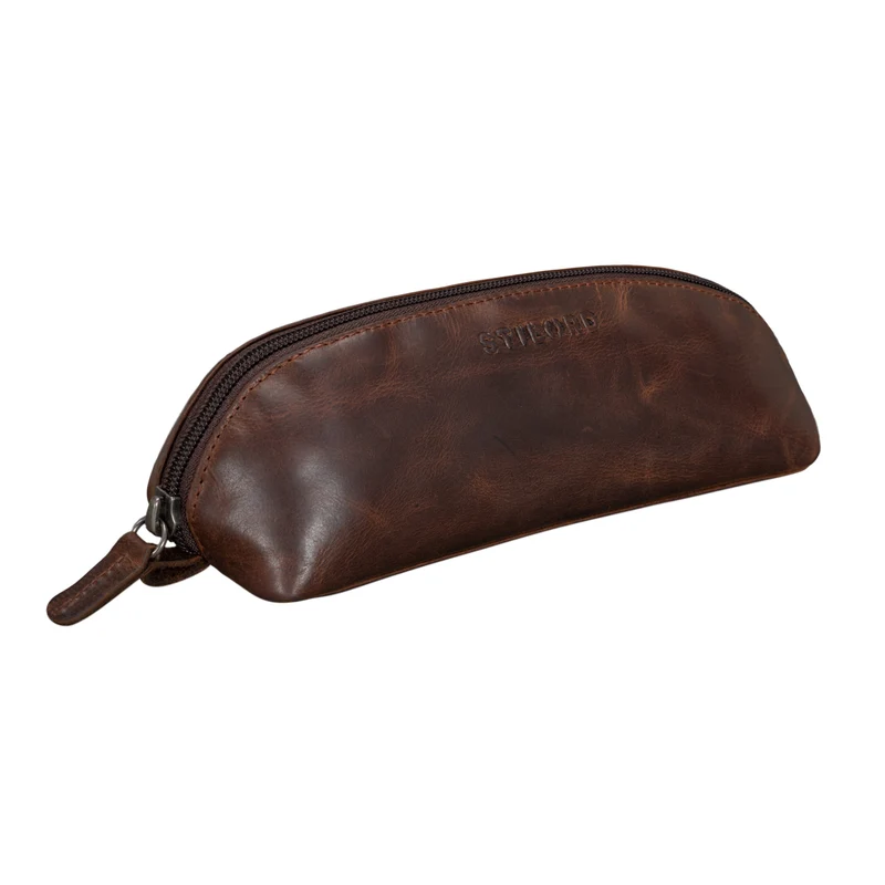 STILORD "Yuma II" Kosmetiktasche Klein Leder