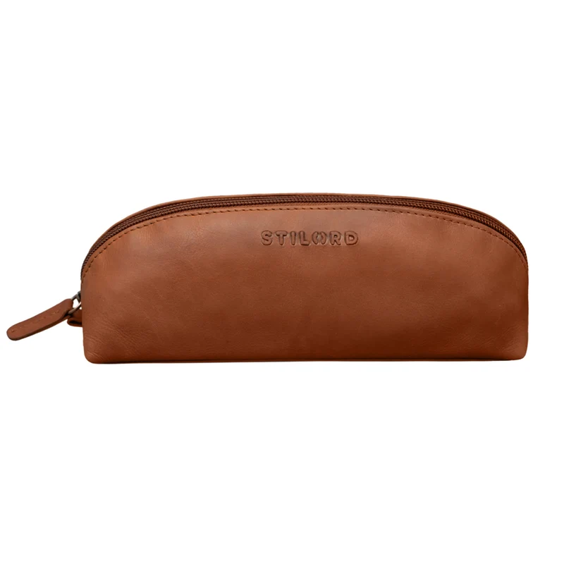 STILORD "Yuma II" Kosmetiktasche Klein Leder