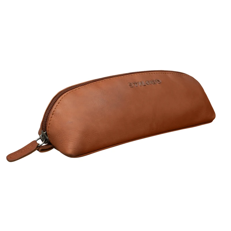 STILORD "Yuma II" Kosmetiktasche Klein Leder