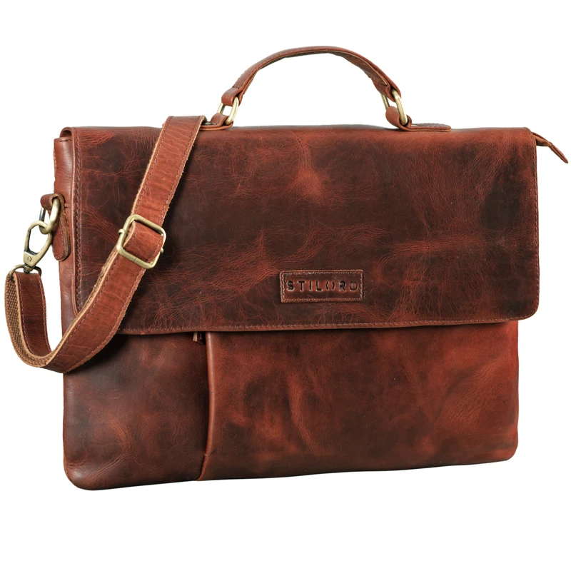 "Parker" Aktentasche Leder schmal