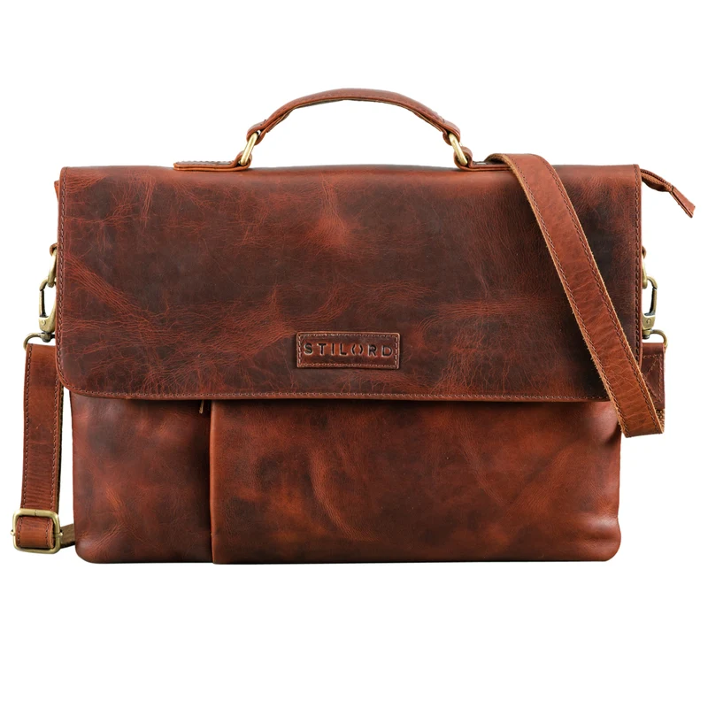 "Parker" Aktentasche Leder schmal