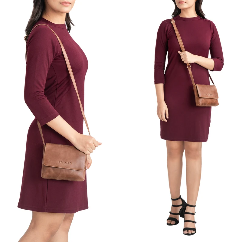 "Audrey" Handtasche Damen Leder Klein