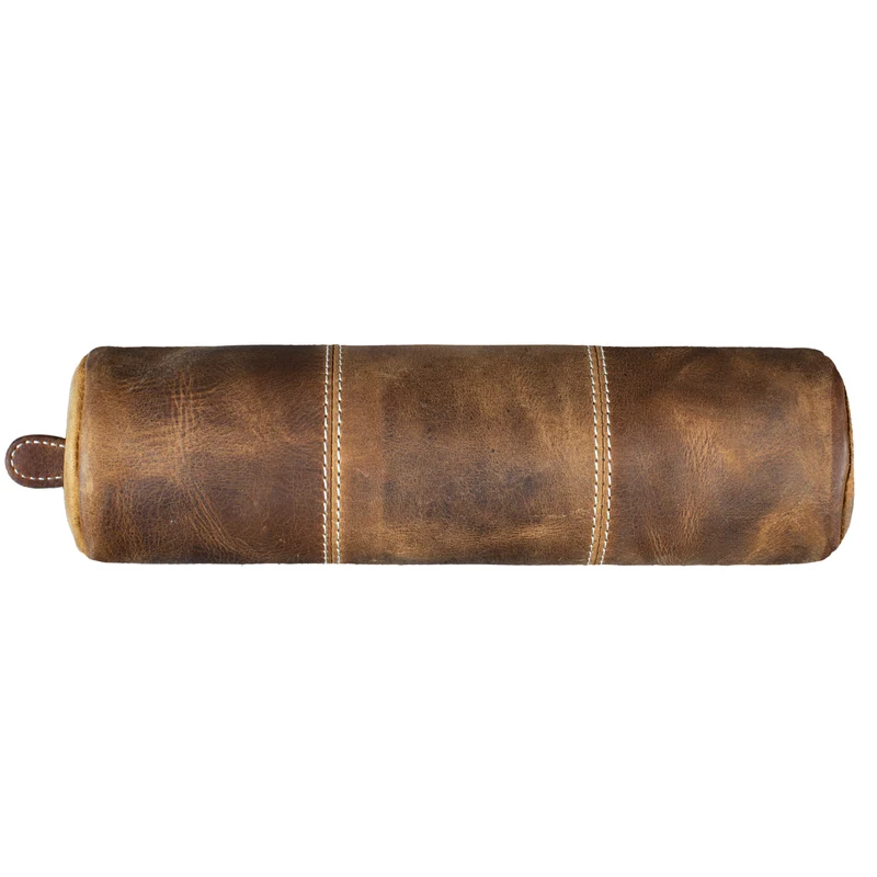 "Cato" Vintage Leder Federmappe rund