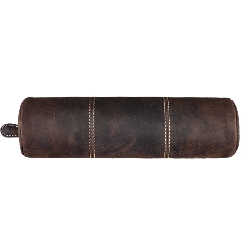 "Cato" Vintage Leder Federmappe rund