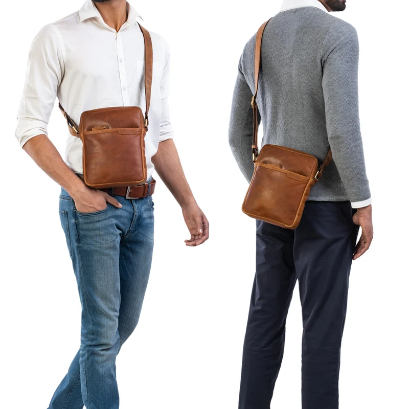 B-WARE "Blake" Herrentasche zum Umhängen Leder