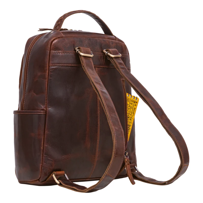 "Aiden" Moderner Vintage Leder Rucksack Unisex mittel-groß