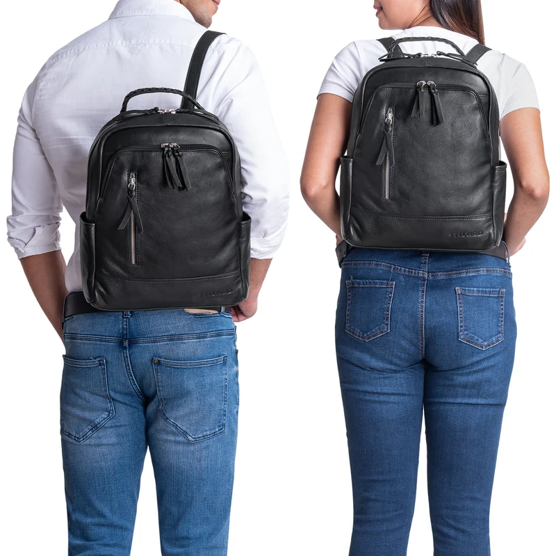 "Aiden" Moderner Vintage Leder Rucksack Unisex mittel-groß