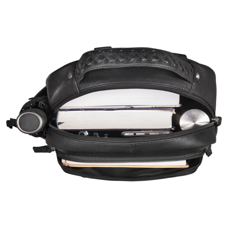 "Aiden" Moderner Vintage Leder Rucksack Unisex mittel-groß