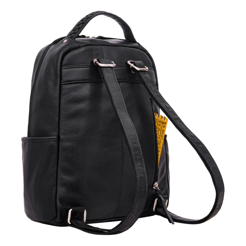 "Aiden" Moderner Vintage Leder Rucksack Unisex mittel-groß