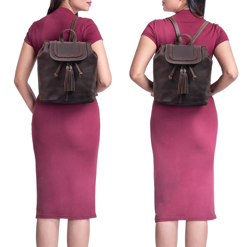 "Enisa" Vintage Rucksack Damen klein